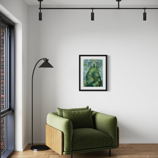 Ivartji AR Print displayed in a contemporary space, blending Aboriginal artistry with digital storytelling innovation.